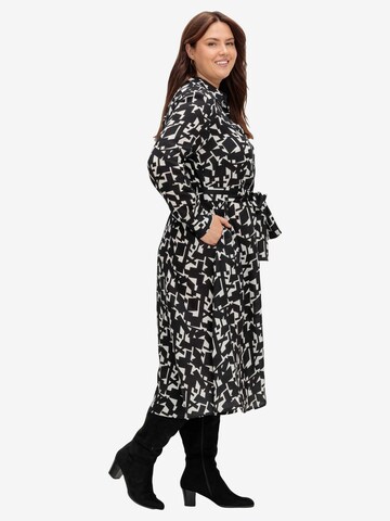 SHEEGO Shirt Dress in Black