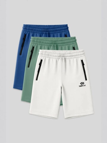 Pantalon Tommy Life en bleu : devant