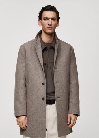 MANGO MAN Between-Seasons Coat 'Salford' in Brown: front