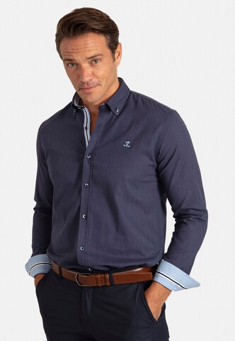 Sir Raymond Tailor Regular Fit Freizeithemd 'Patty' in Blau