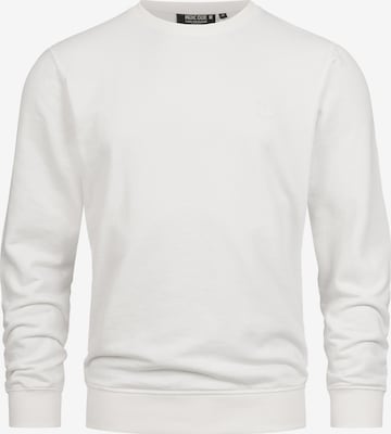 Sweat-shirt ' Holt ' INDICODE JEANS en blanc : devant