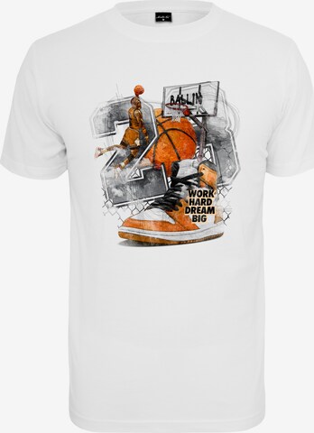 Mister Tee Shirt 'Ballin' in Wit: voorkant