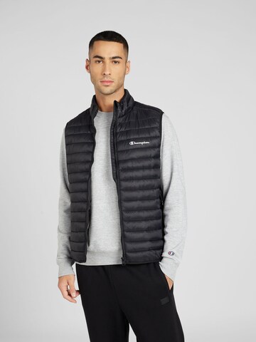 Champion Authentic Athletic Apparel Bodywarmer in Zwart: voorkant