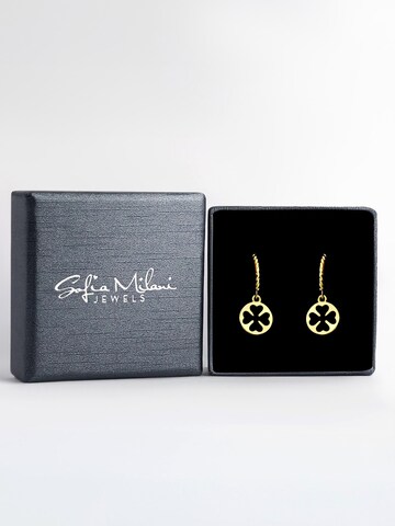 Sofia Milani Ohrringe 'Cloverleaf'‌‌‌ in Gold