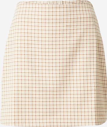 Monki Skirt in Beige: front