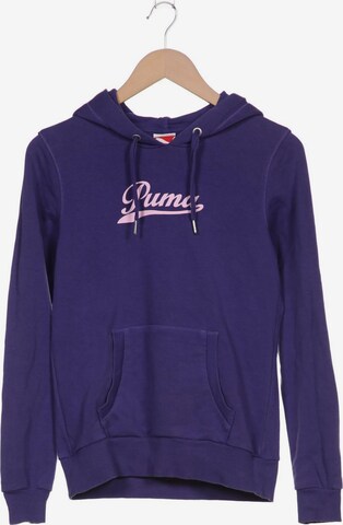 PUMA Sweatshirt & Zip-Up Hoodie in M in Purple: front