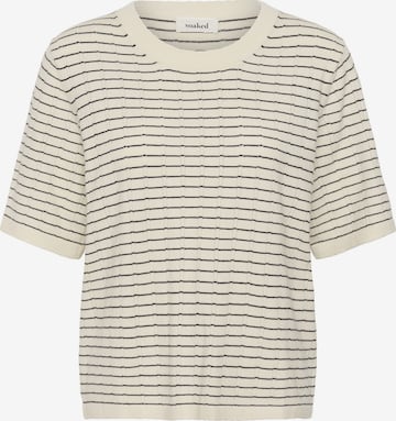 Pull-over 'Spina' SOAKED IN LUXURY en beige : devant
