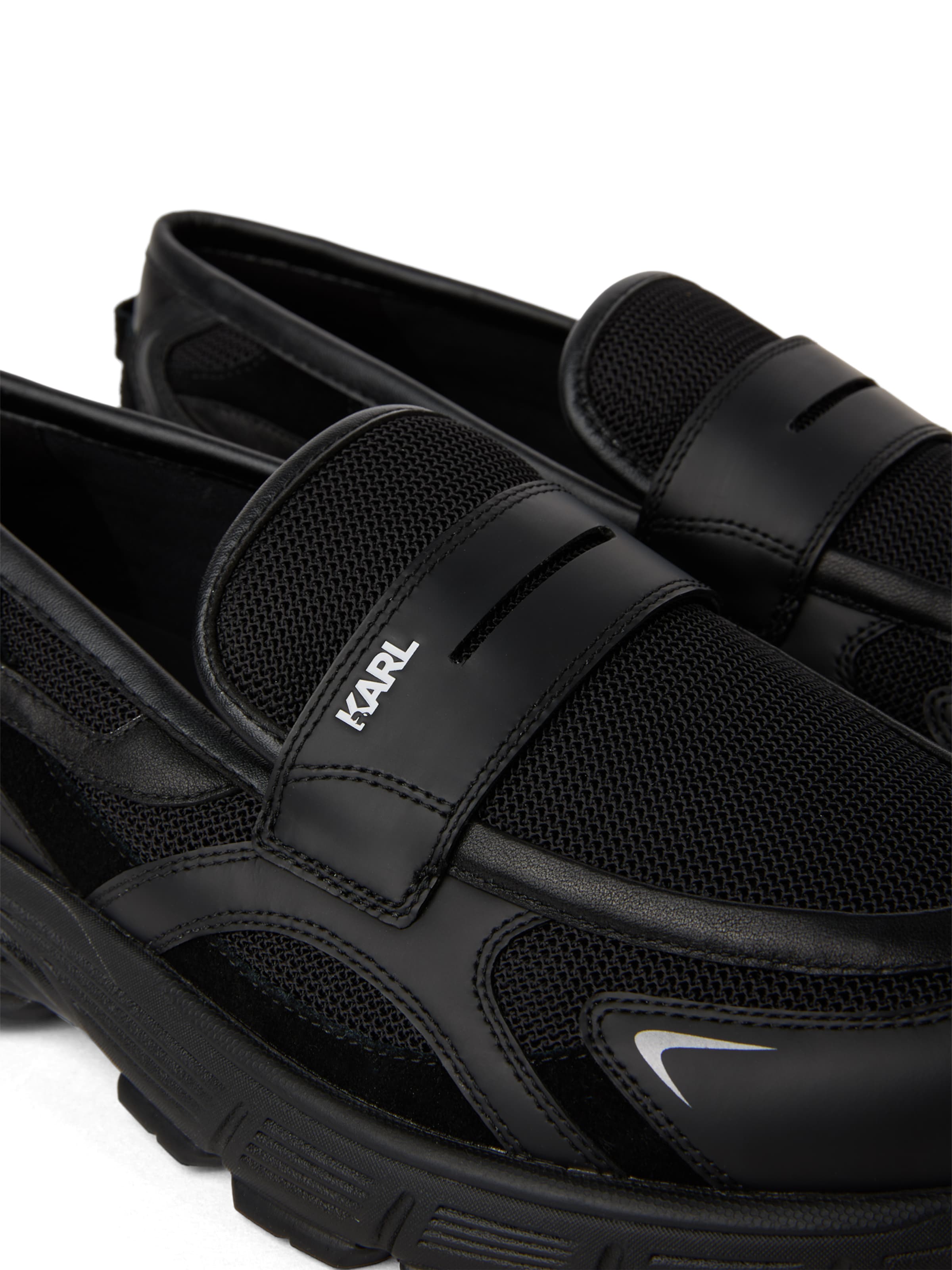 KARL LAGERFELD JEANS Мокасины ' ORION MIX ' в Черный
