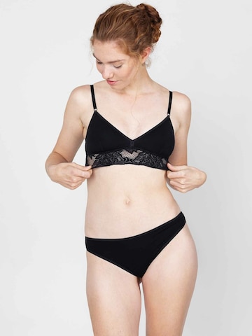 Erlich Textil - Triángulo Sujetador 'Amelie' en negro: frente