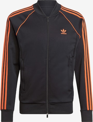 ADIDAS ORIGINALS Sweatjakke 'Adicolor Classics Sst' i sort: forside