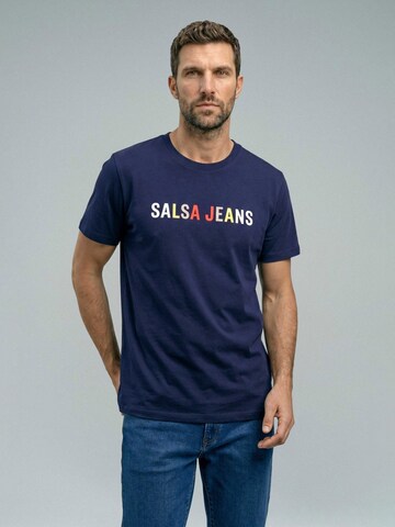 Salsa Jeans T-Shirt in Blau: Vorderseite