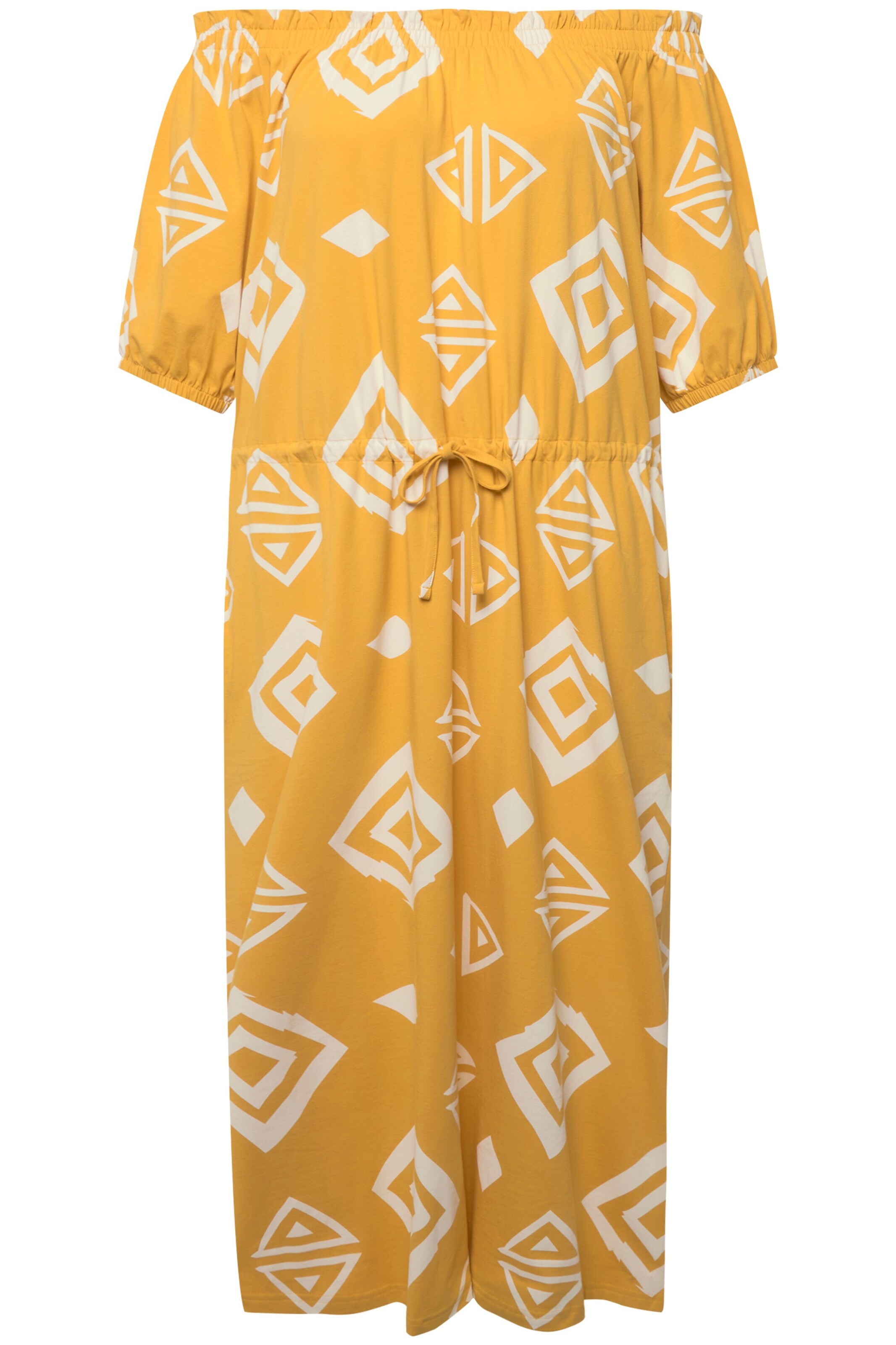 Ulla Popken Jurk in Geel: voorkant