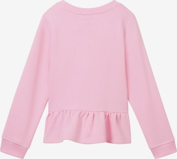 TOM TAILOR Sweatshirt i rosa