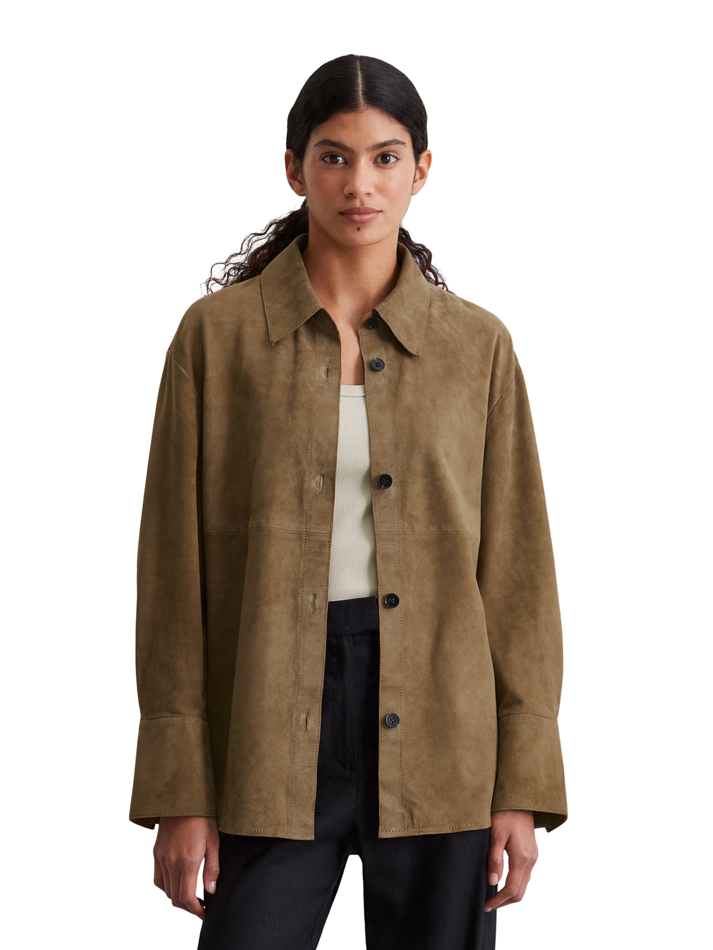 Marc O'Polo Blouse in Brown: front