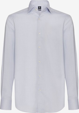 Coupe regular Chemise Boggi Milano en bleu : devant