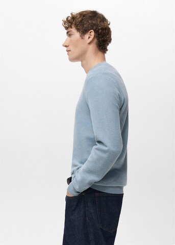 MANGO MAN Sweater 'Ten' in Blue