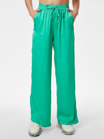 Moves Wide leg Broek 'Masmu' in Groen: voorkant