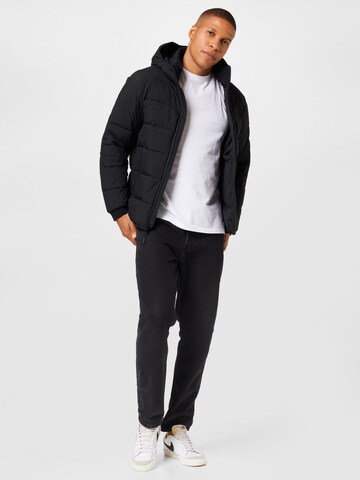 Abercrombie & Fitch Winterjacke in Schwarz