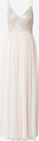 LACE & BEADS Evening Dress 'Magnolia' in Pink: front