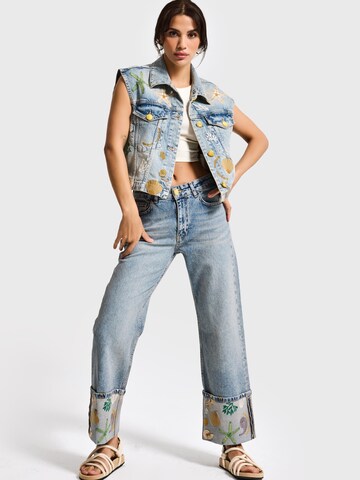 IT'S BASIC Loosefit Jeans 'RELAXED MID RISE JEANS' in Blauw