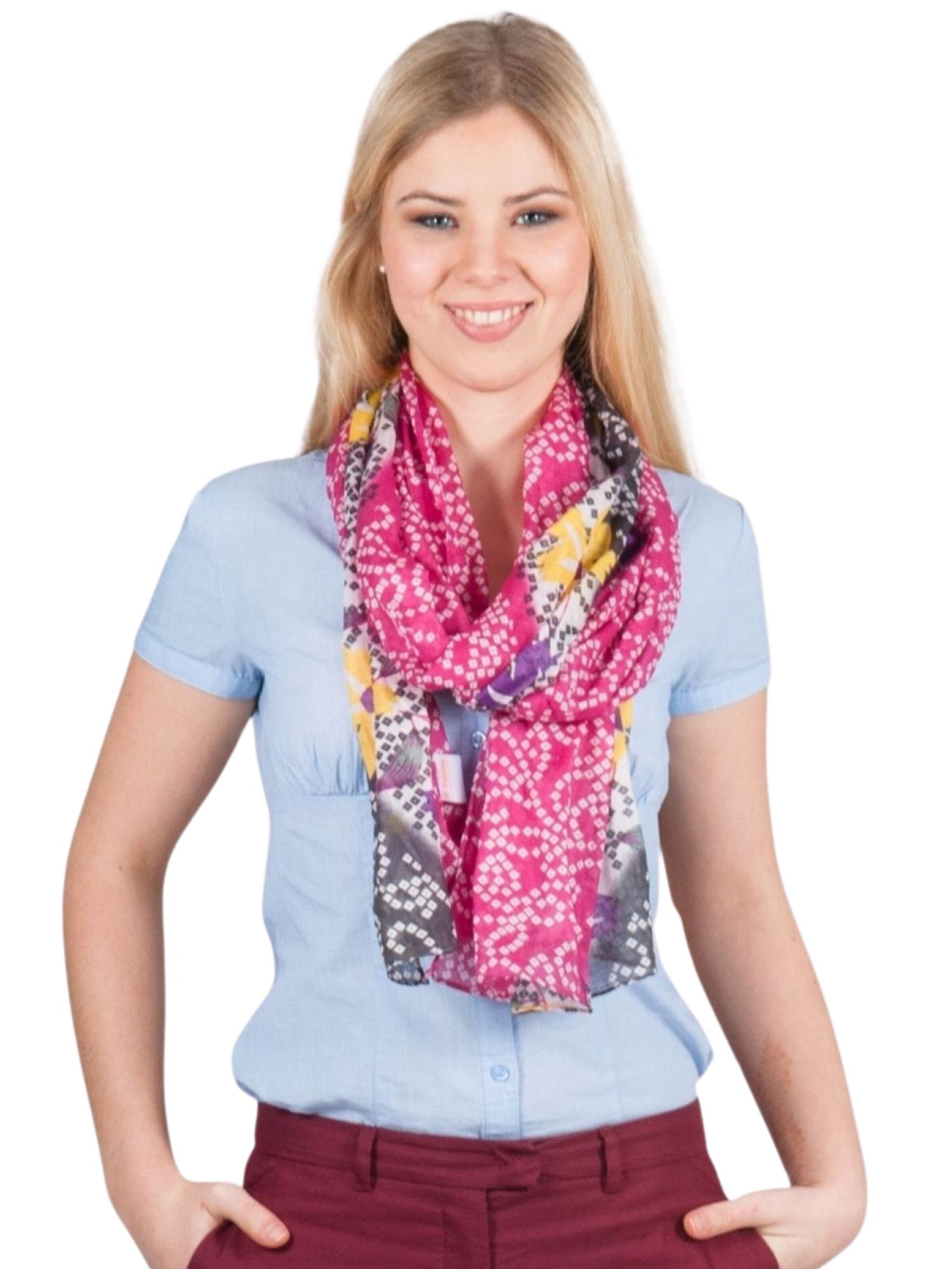 Sunsa Scarf 'Sunsa' in Pink
