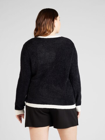 ONLY Carmakoma Knit Cardigan 'Lady' in Black