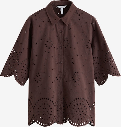 Next Bluse 'N. Premium' in schoko, Produktansicht
