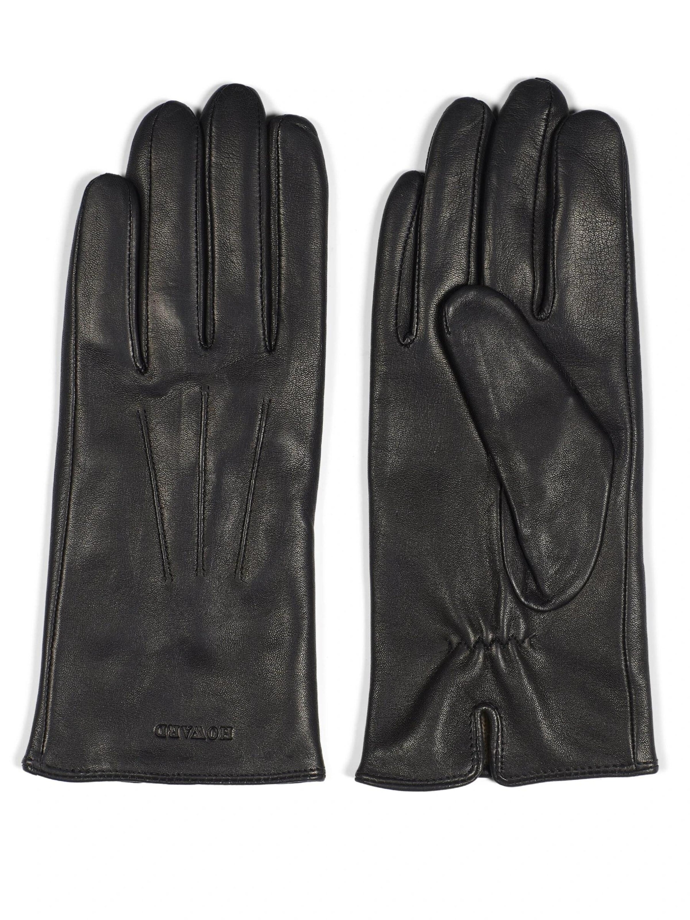 Howard London Fingerhandsker 'Cleo' i sort: forside