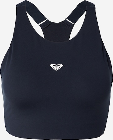 ROXY Bustier Urheilurintaliivit 'Heart Into It' värissä musta: etupuoli