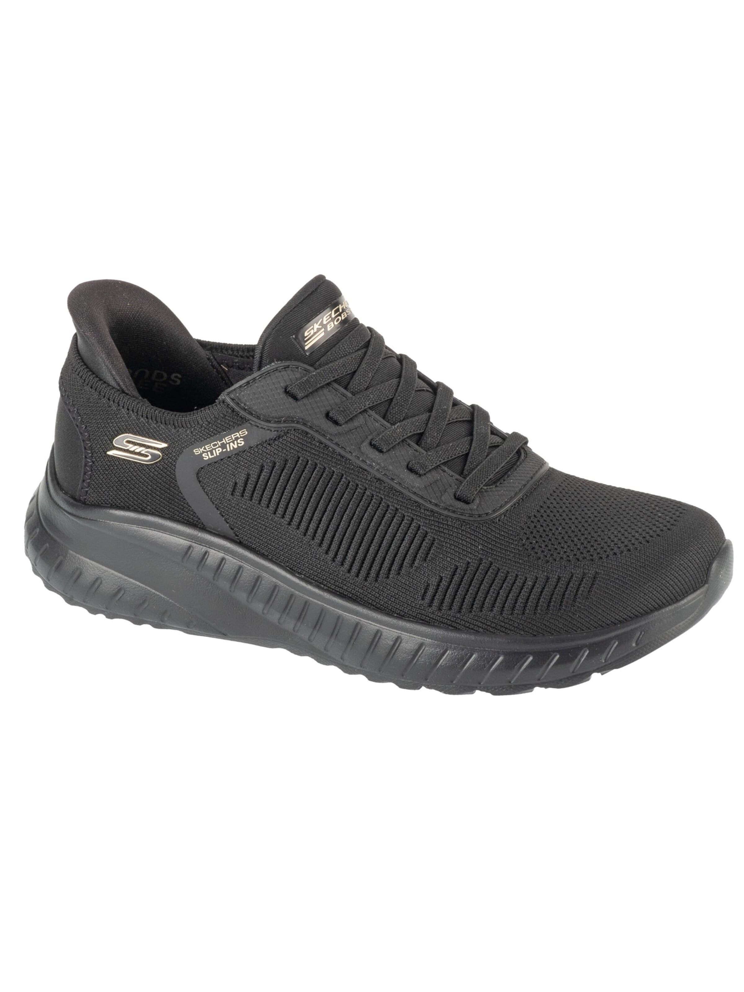 Baskets basses 'Slip-Ins: BOBS Sport Squad Chaos - Current Muse' SKECHERS en noir : devant
