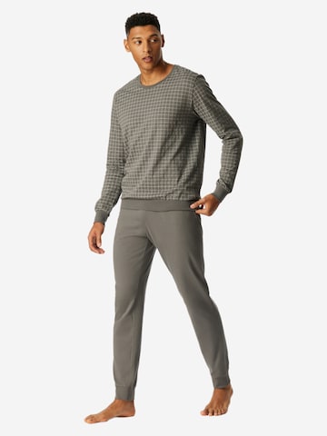 uncover by SCHIESSER Long Pajamas 'Basic' in Grey