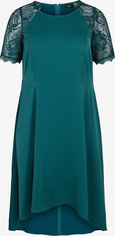 Zizzi Cocktail Dress 'Angelina' in Green: front