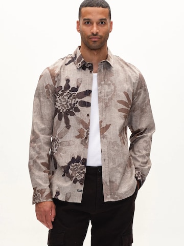 GABBA Regular Fit Skjorte 'New York S Dex' i beige: forside