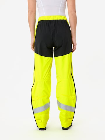 VAUDE Regular Outdoor trousers 'Luminum Rain' in Yellow