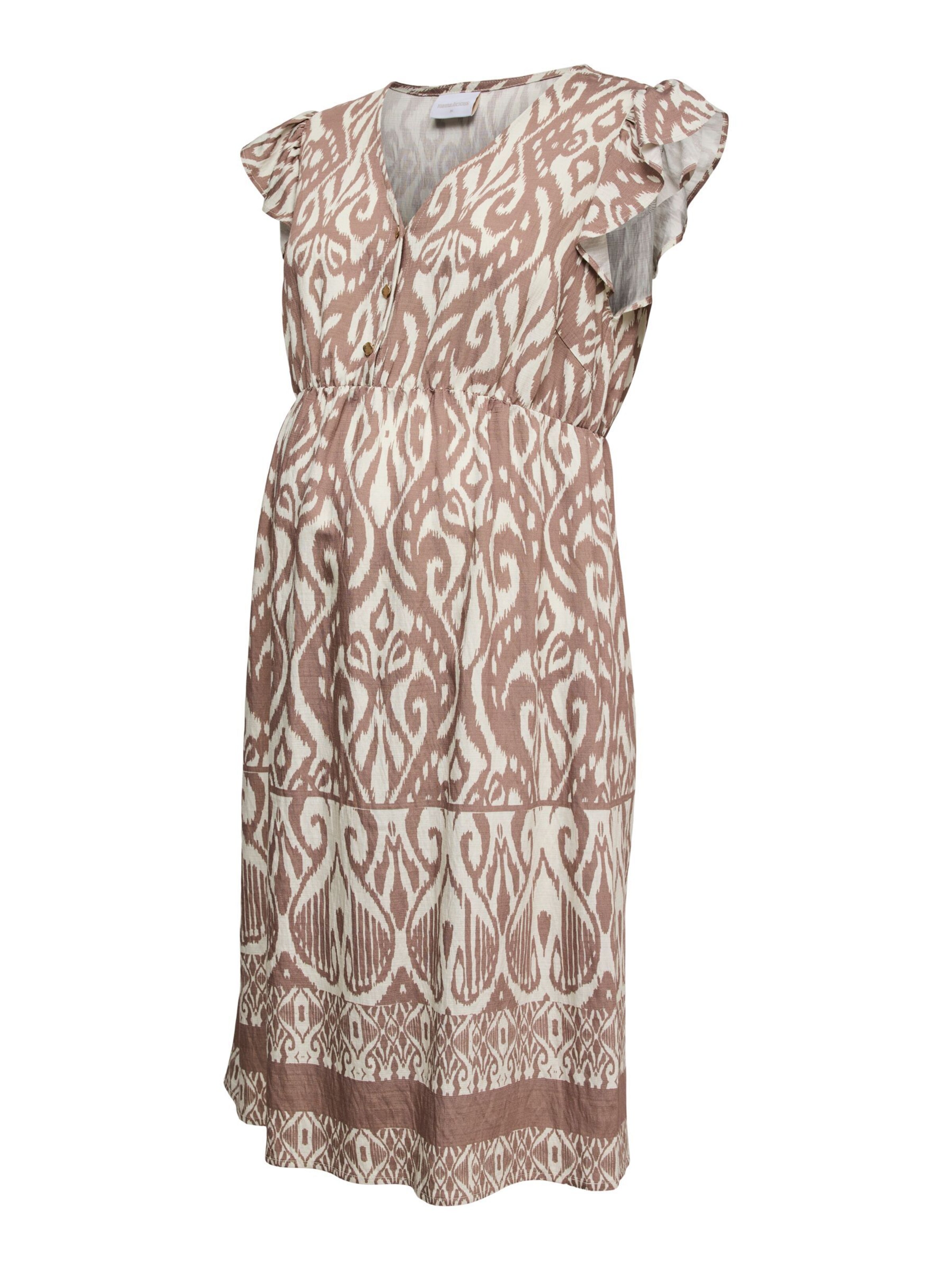 Robe 'MLLouise' MAMALICIOUS en marron : devant