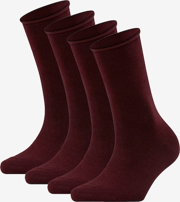 FALKE Socks 'Happy' in Red: front