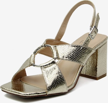 Celena Strap sandal 'Christel' in Gold: front