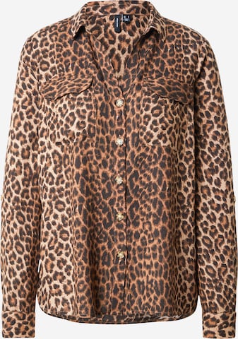 VERO MODA Pusero 'VMBUMPY' värissä ruskea: etupuoli