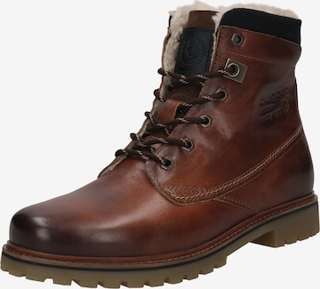 Bottines à lacets bugatti en marron : devant