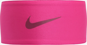 NIKE - Banda de cabeza deportiva en rosa: frente