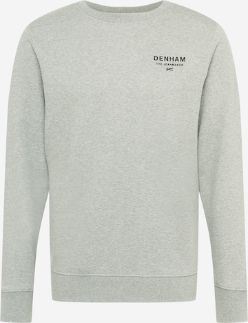 DENHAM Sweatshirt 'ADAM' in Grijs: voorkant