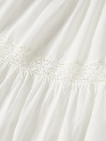 MANGO Košilové šaty 'Marais' – bílá