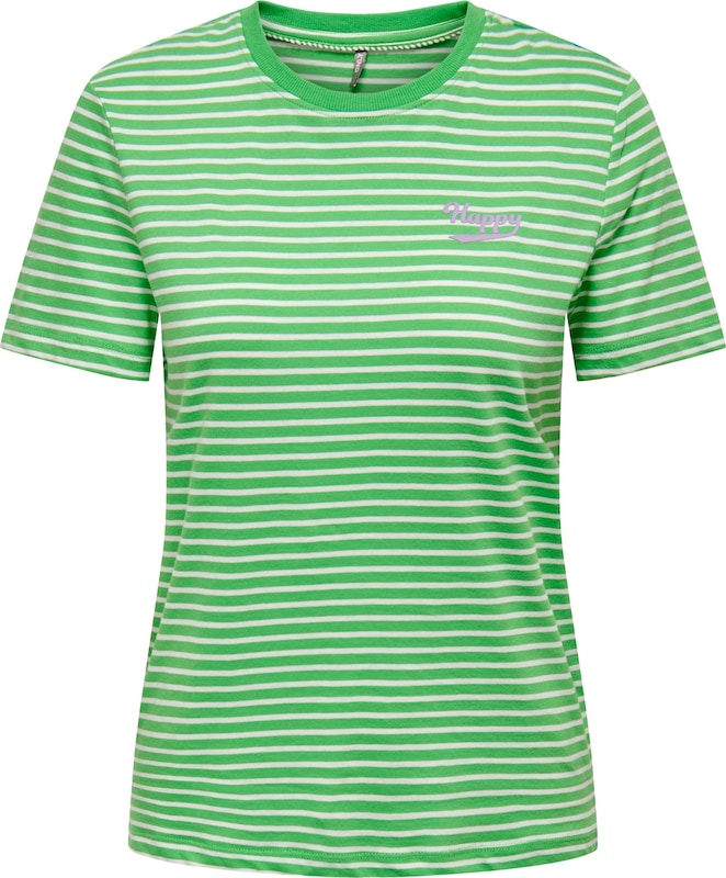 ONLY T-Shirt 'WEEKDAY' in Grasgrün ONLY T-Shirt 'WEEKDAY' in Grasgrün