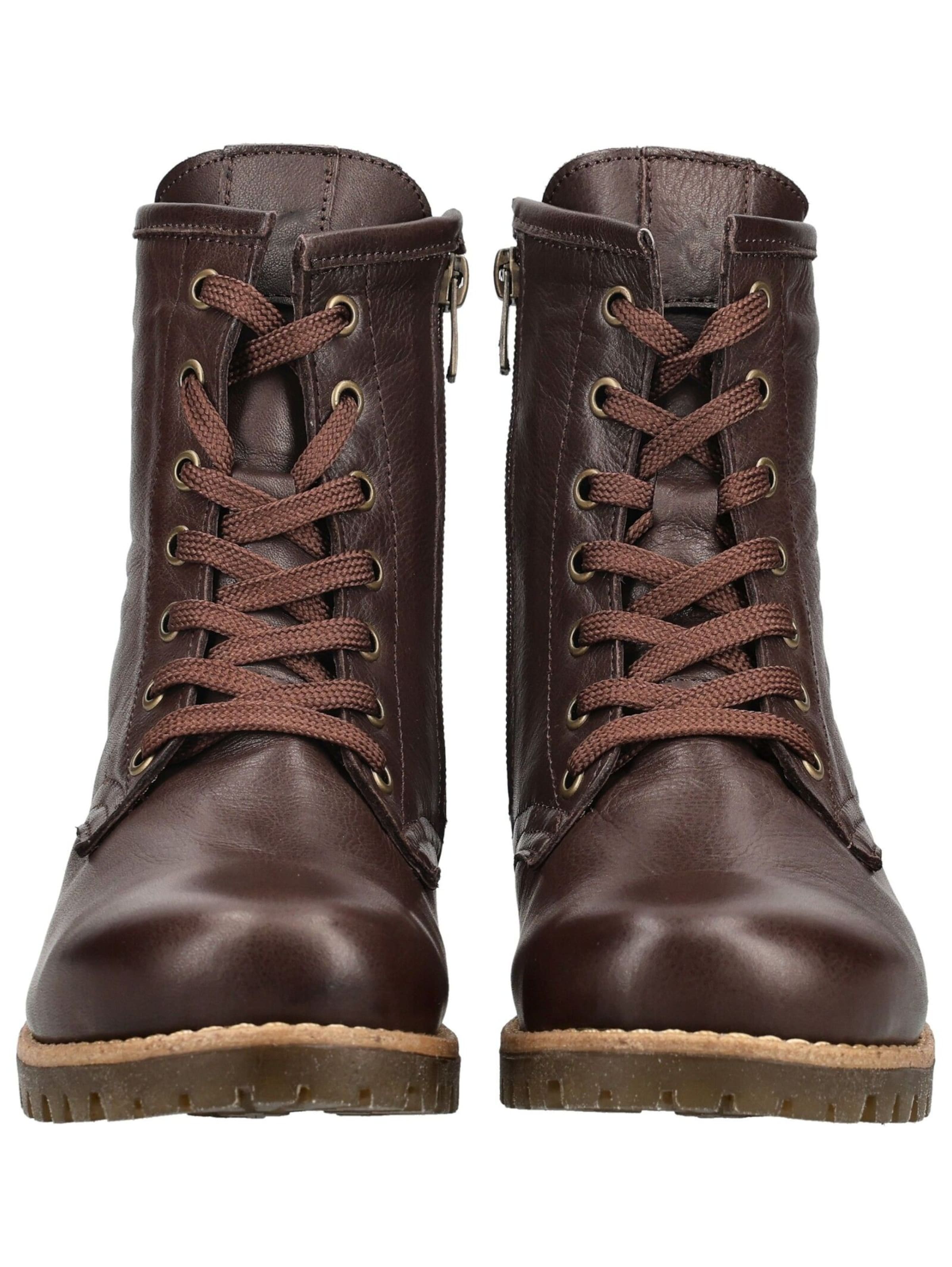 ANDREA CONTI Lace-up bootie in Brown