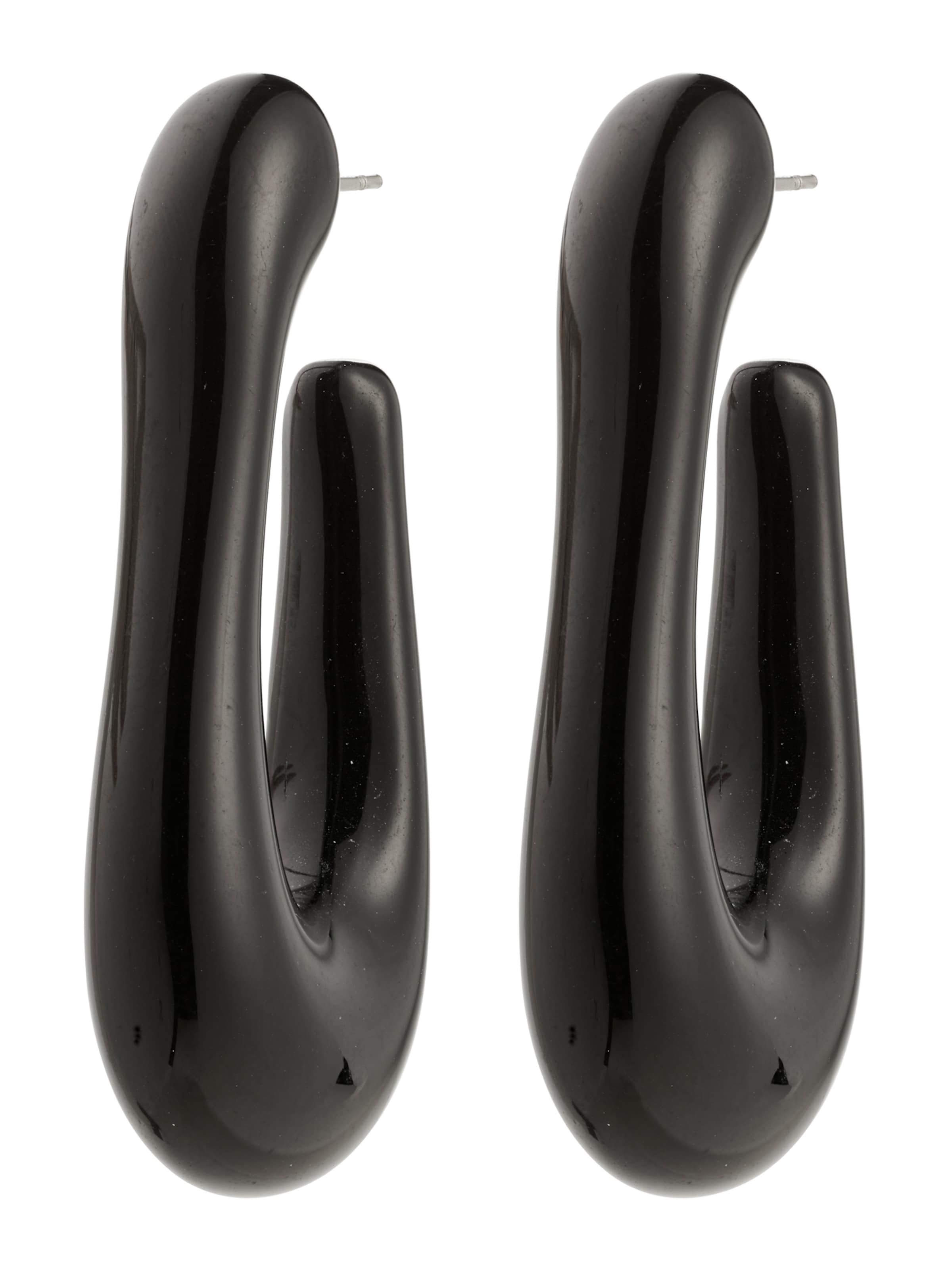 Pilgrim Серьги 'ELIJAH' в Черный: спереди