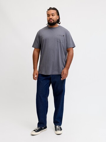 Jack & Jones Plus Μπλουζάκι 'JJEDOVER' σε γκρι