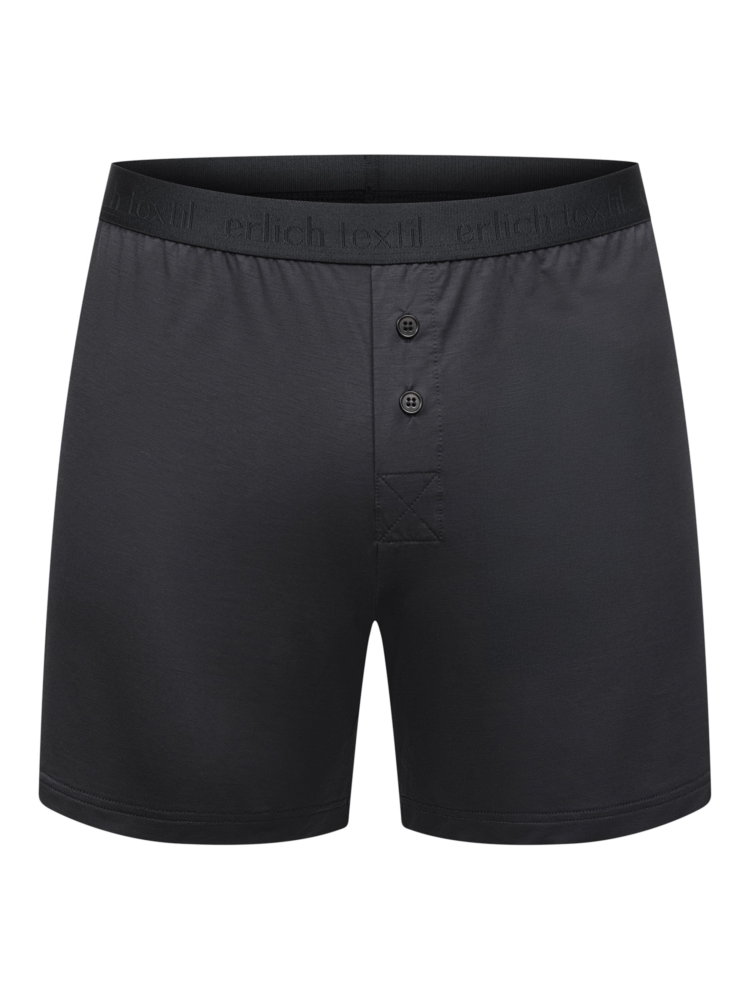 Erlich Textil - Boxers 'Light Touch' em cinzento: frente