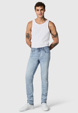 Coupe slim Jean 'Mailand' Peak Time en bleu