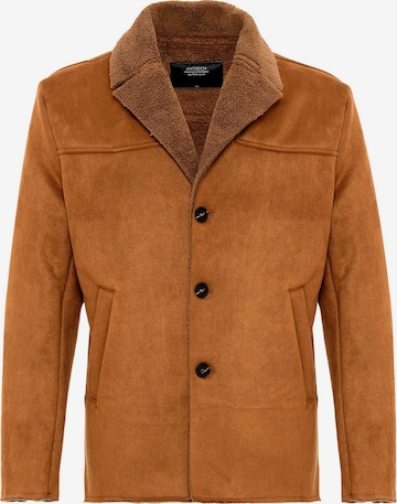 Antioch Between-seasons coat 'Faux ' in Brown: front