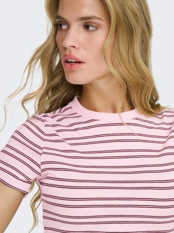 ONLY T-Shirt 'ONLLUPE' in Pink